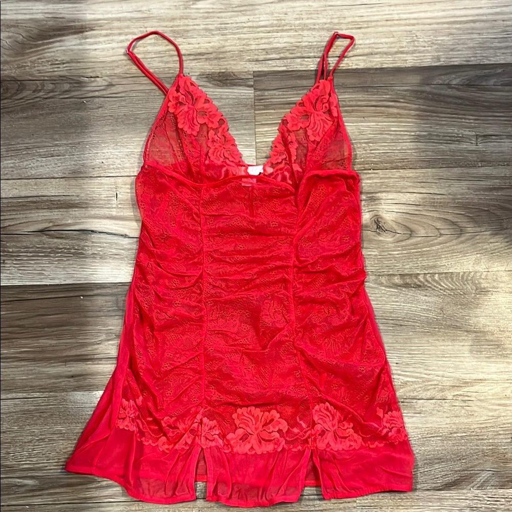 Elegant Red Lace Camisole